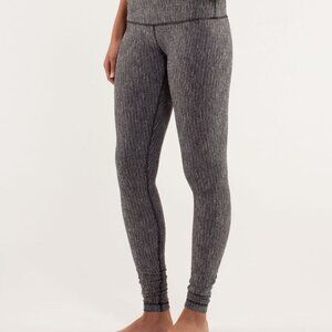 Lululemon Wunder Under Pant (First Release) Coco Pique Black Size 8